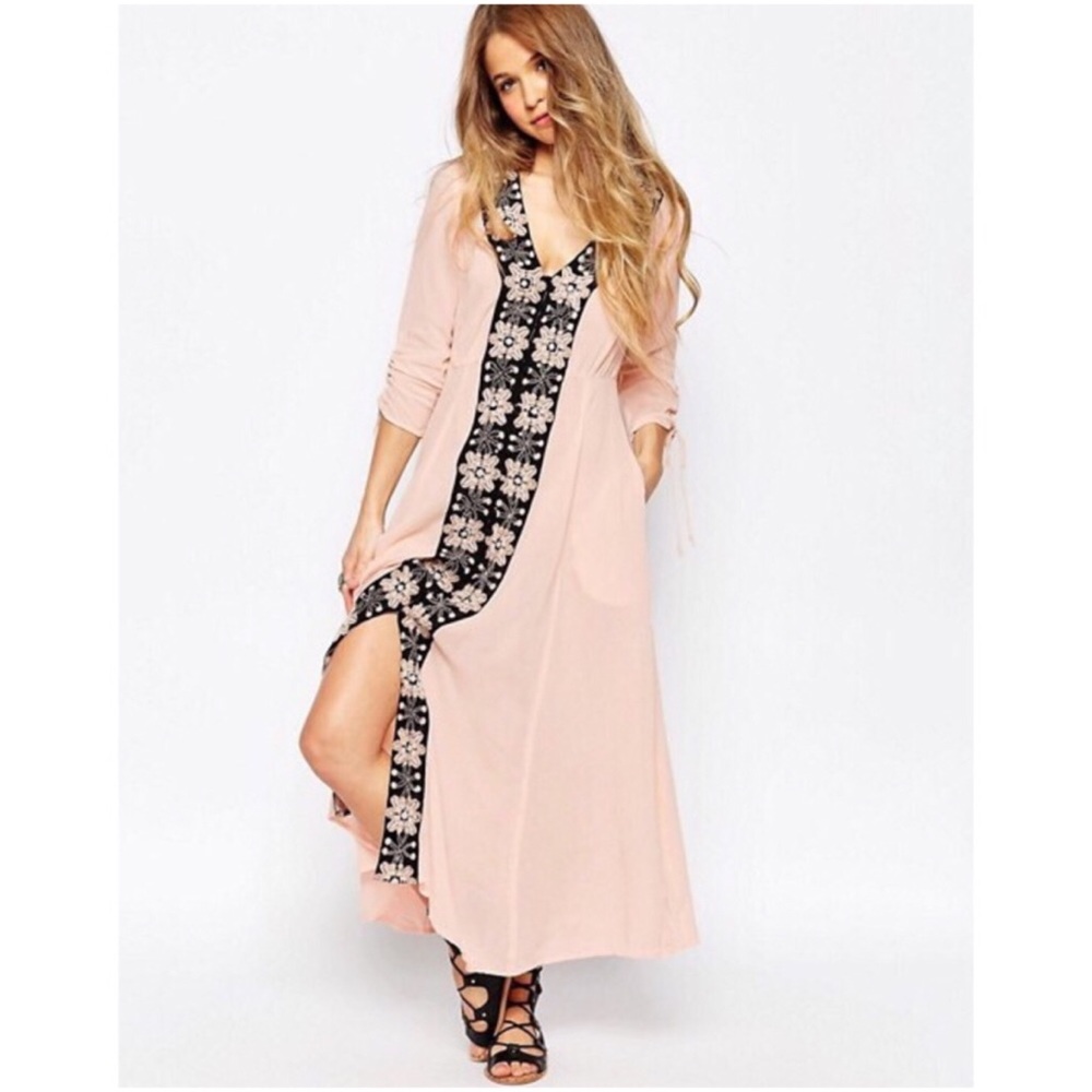NWOT Free People journey to the horizon maxi dress